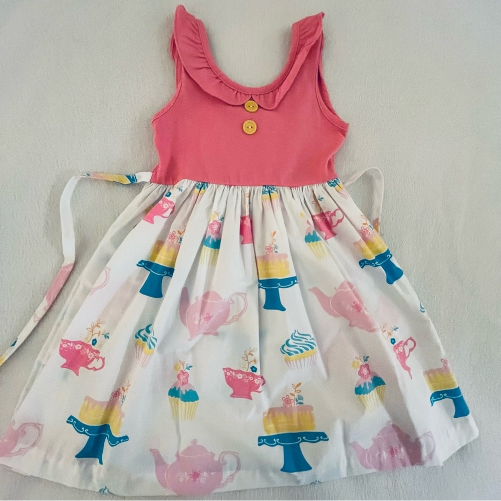 Eleanor Rose Pink Tea Party Tori Dress NWOT